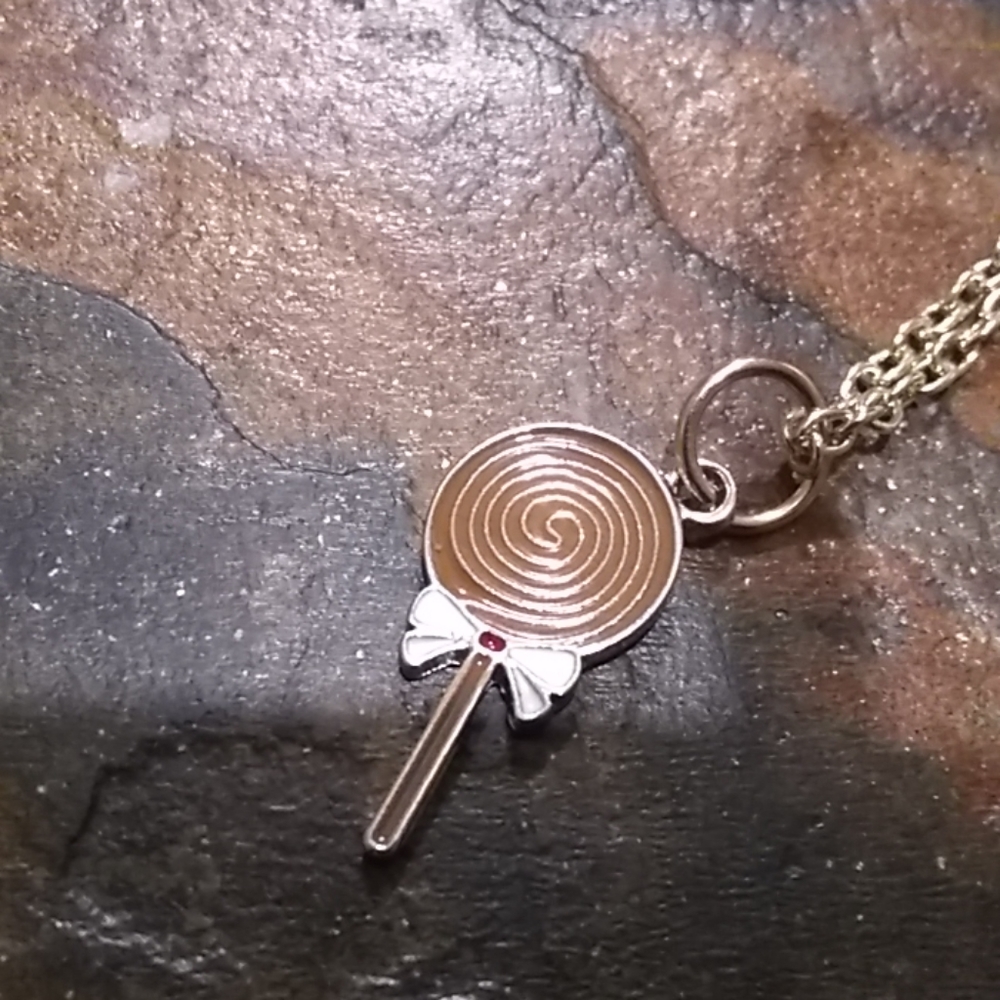 Handmade lollipop necklace